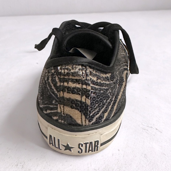 *Limited Edition* Sequin Zebra Converse All Stars - Picture 3 of 5